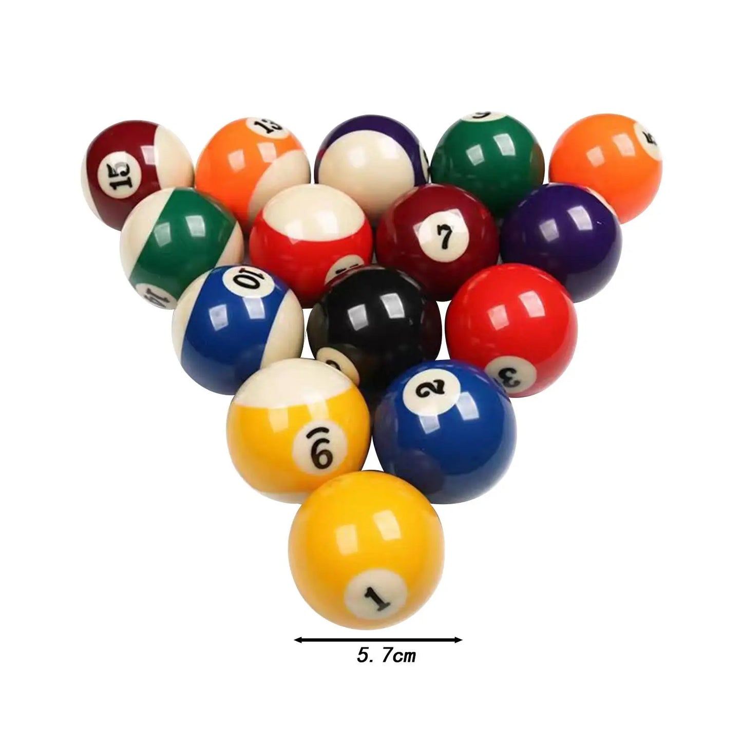 16Pcs Pool Table Balls Professional Billiard Balls for Bars Game Rooms Clubs