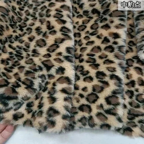 Thickened 1.5cm Fur Length Leopard Print Tiger Print Zebra Print Short Plush Fabric Performance Costume Faux Fur Clothing Fabric