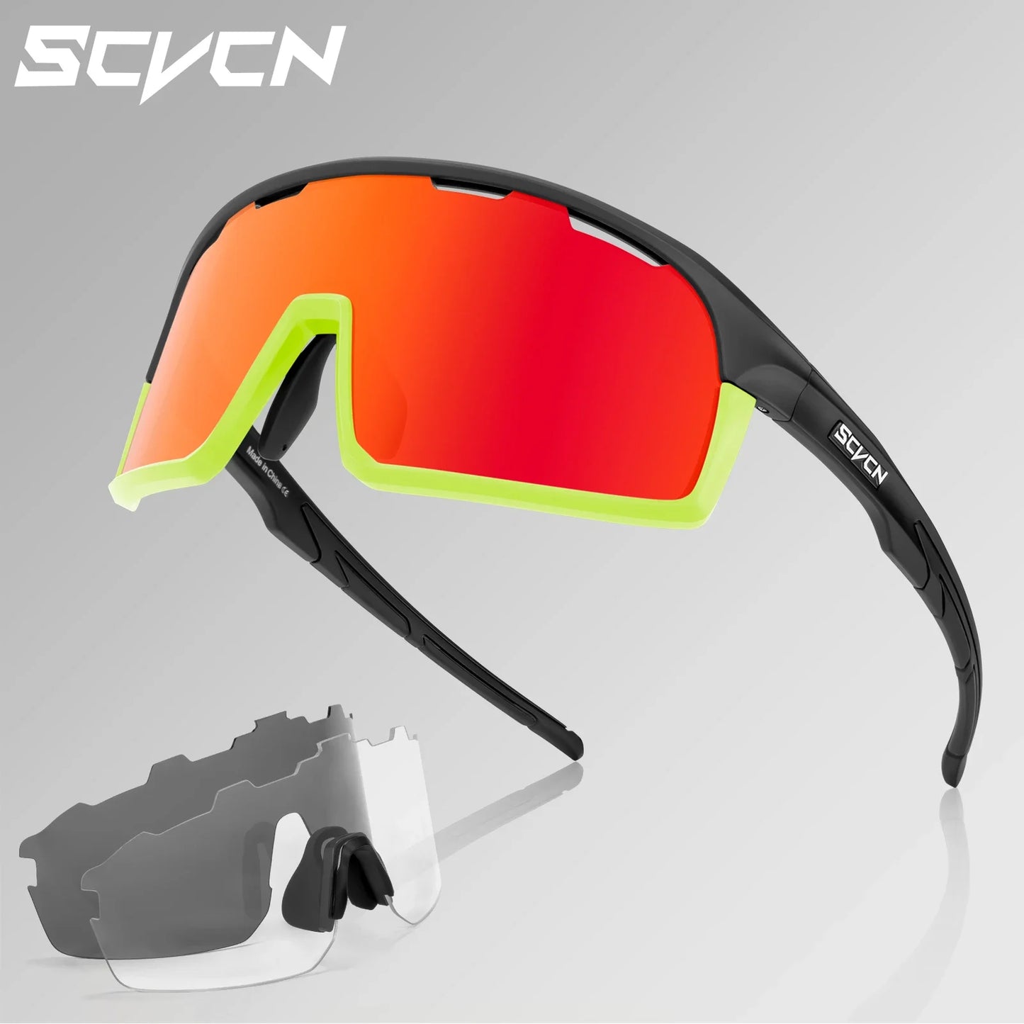 Scvcn-Cycling Sunglasses for Men and Women, UV400 Glasses, MTB Sunglasses, Sports Eyewear, Woman Goggles, Bicycle Eyewear, 2024