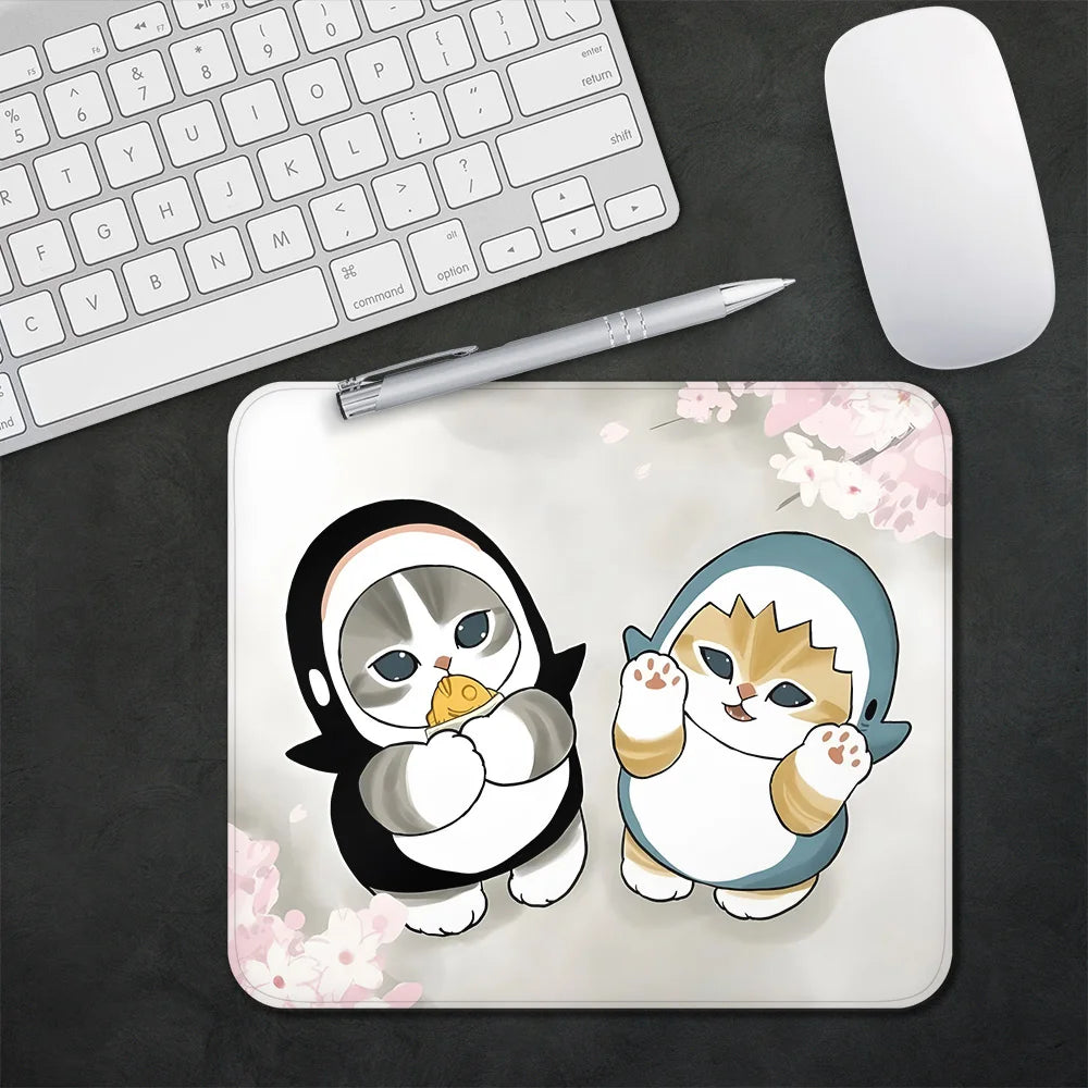 Gaming Mouse Pad XS Small Mousepad for Cute Pusheens Cats PC Gamer Desktop Decoration Office Mouse Mat Deskmat Rug