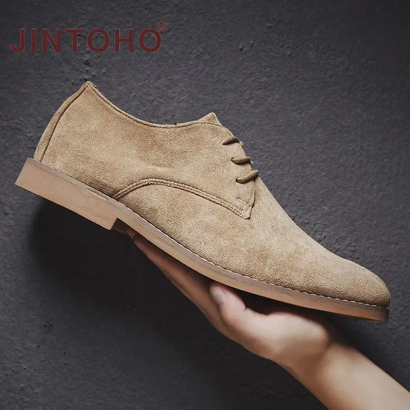 2022 Men Shoes England Trend Casual Shoes Male Suede Oxford Wedding Leather Dress Shoes Men Flats Zapatillas Hombre Plus Size 46