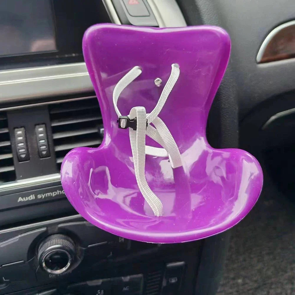 Suitable for 17cm Labubu Cute Doll Cute Car Safety Seat Car Air Outlet Decoration Car Interior Decoration Ornament