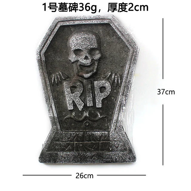 Halloween Tombstone Anti Fade Halloween Headstone Foam Cosplay Props Practical Outdoor Halloween Headstone Decorations