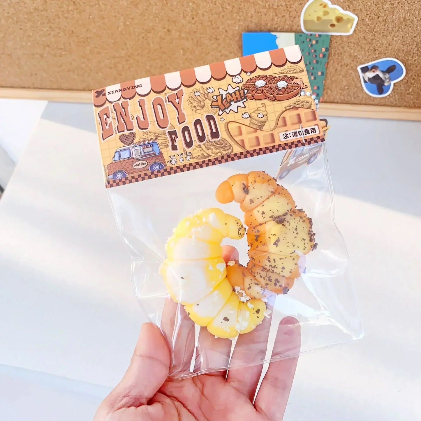 Squishy Food Creative Kids Fidget Toy Simulation Exquisite Waffle Bread Toast Donuts Slow Rising Squeeze Stress Relief Toys