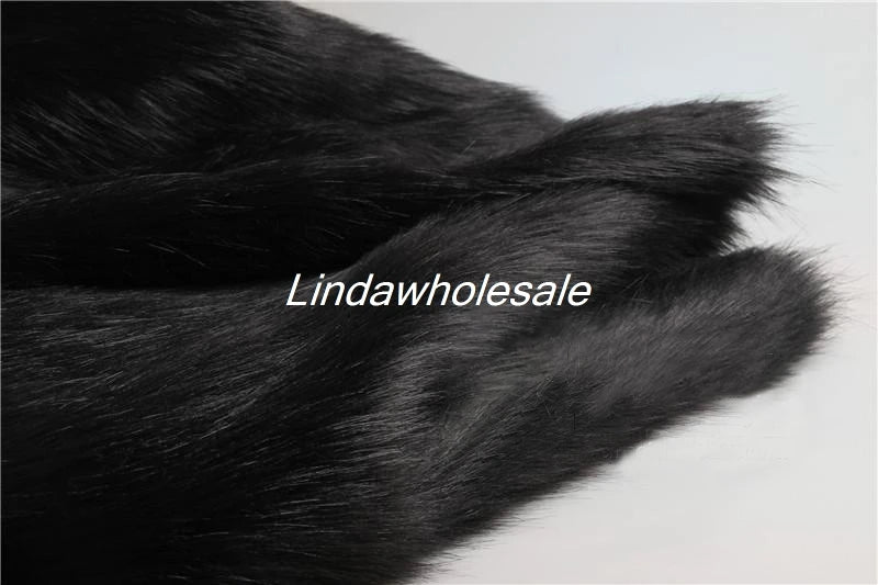 Wholsale Imitation Fox Plush Fur,cloth Counter Carpet Material,faux Fur Fabric,160cm*50cm/Pcs
