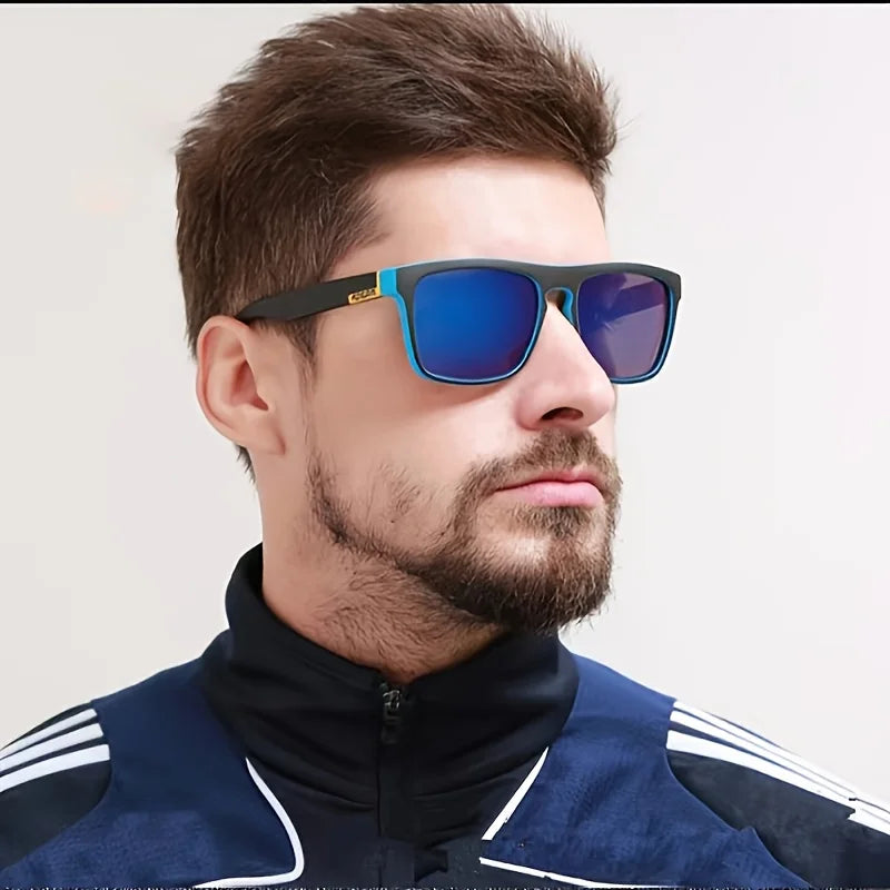 2pcs Square Polarized Sunglasses Anti Glare Sun Shades for Summer Party Vacation Travel Driving Fishing
