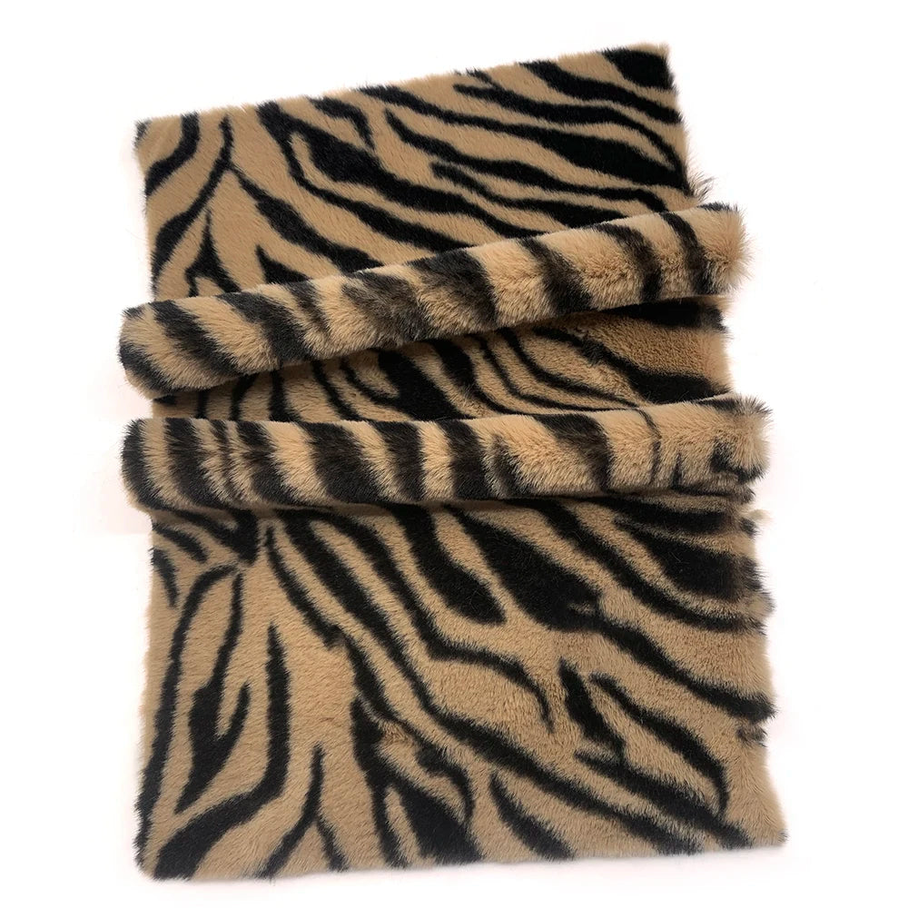 Leopard Print Plush Fabric 25x45cm/160x50cm/160x100cm Faux Fur Fabric 1cm Minky Fabric DIY Handmade/Decoration Sewing Fabric