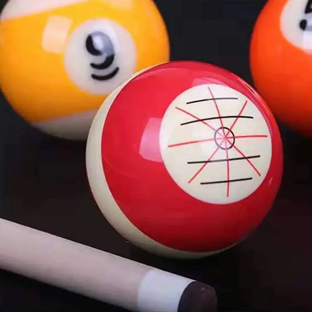 Training Billiard Cue Ball Snooker Practice Assist Accessory Practice Balls With Standard Lines and Dots America Pool Eight Ball