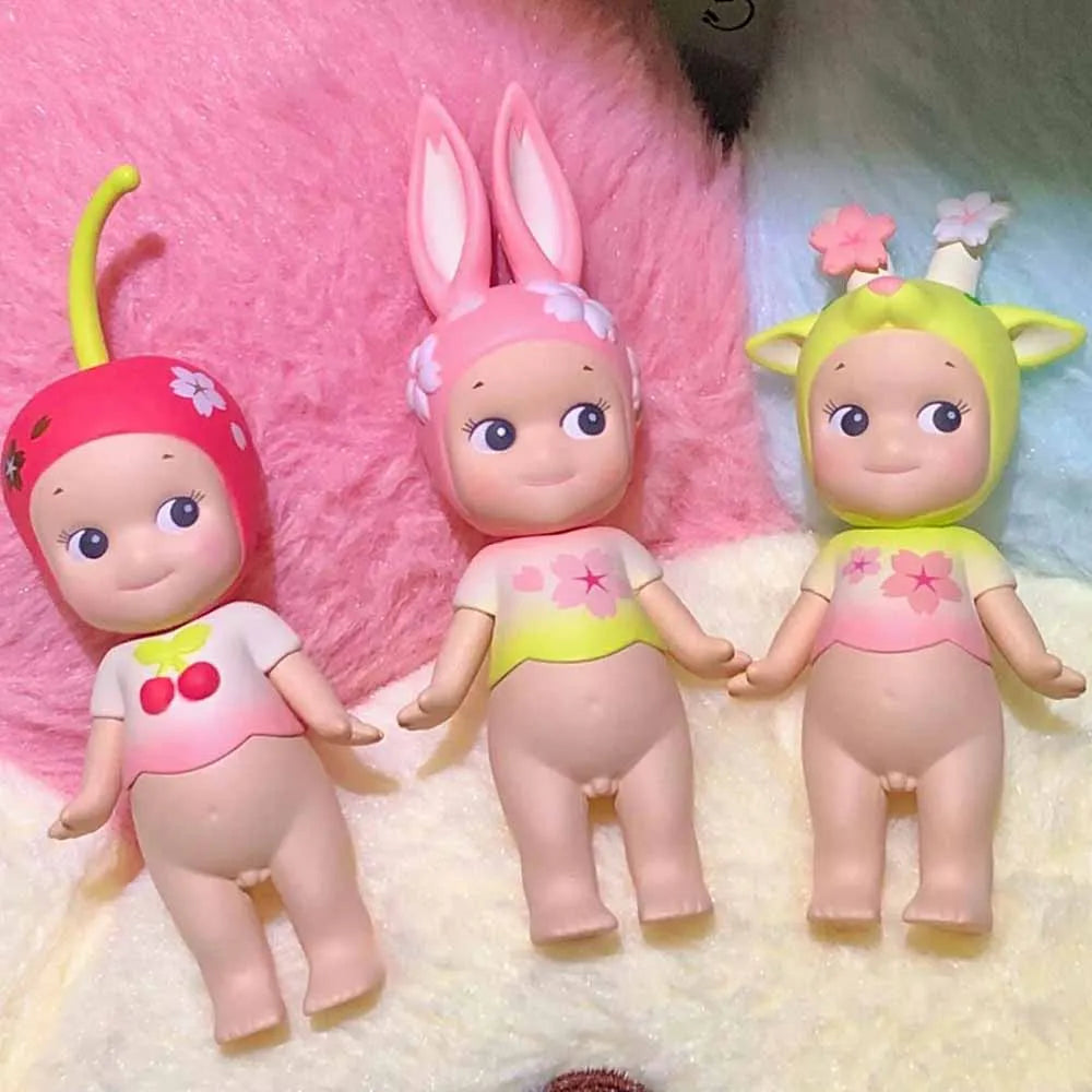 New Sonny Angel Cherry Blossom Series Blind Box Toys Mystery Box Kawaii Lucky Box Cute Doll Decoration Collect Model Couple Gif