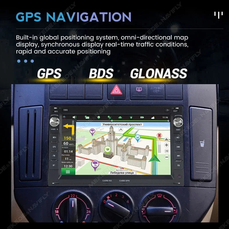 MEKEDE 7'' 2Din Wireless Carplay Car Radio Stereo for VW Passat B5 MK4 MK5 Golf 4 Polo Bora Jetta T5 WIFI RDS BT Android Auto