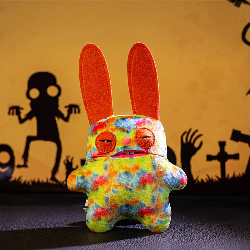 20cm Big Teeth Funny Ugly Monster Plush Doll Special Style Colorful Monster Doll Halloween Collection Gift Home Ornament