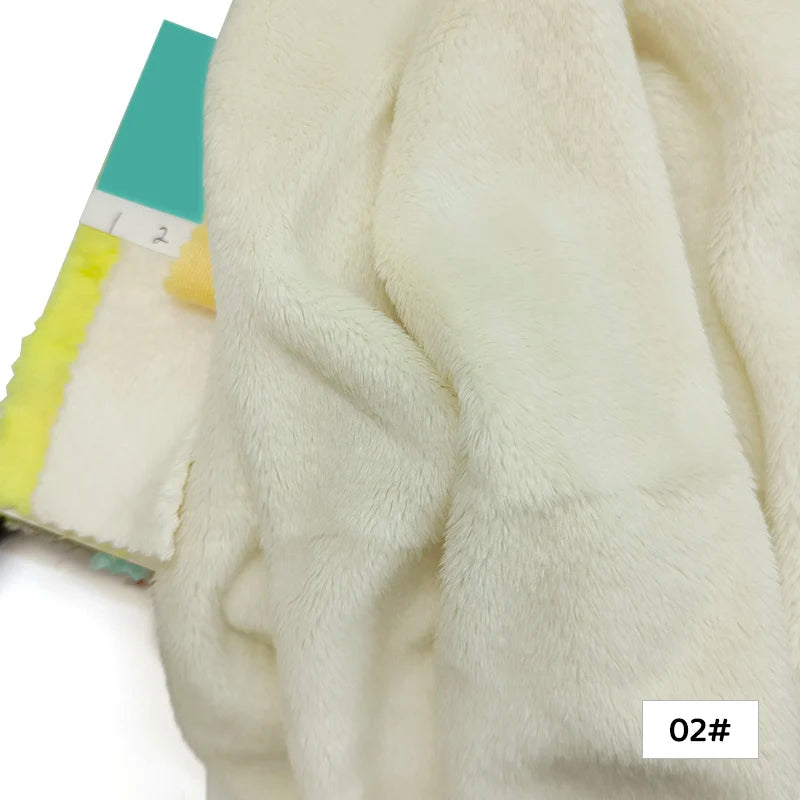 Plush Fabric 5mm Pile Length 100 Polyester 100 Colors Can Be Choose Hair Material for Popular Cotton Dolls DIY Handmade Fabric