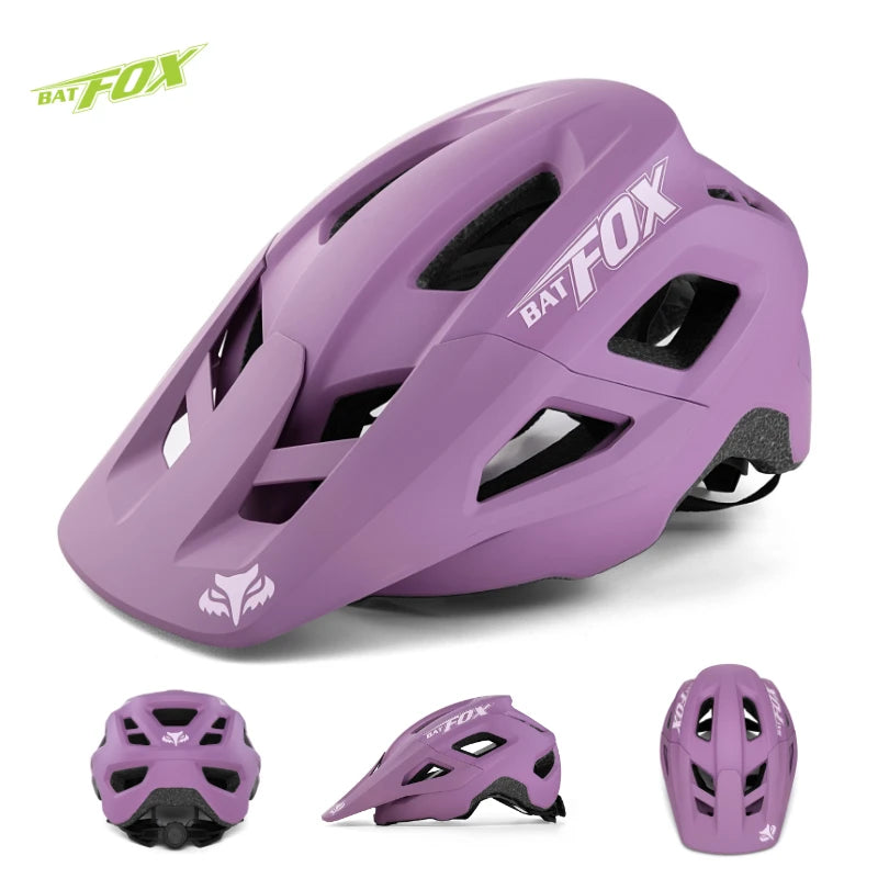 BATFOX Bike Helmet Lightweight Safety Cap Protection Comfort Lining Bicycle MTB Helmets Women Men Riding Cycling Helmet Casao
