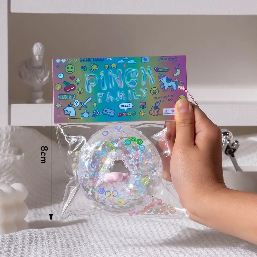 Creativity Giant Squeeze Donut Toys Squeeze Toy Sticky Pinching and Decompressing Toy Abreact Soft Decompressing Pinching Donut