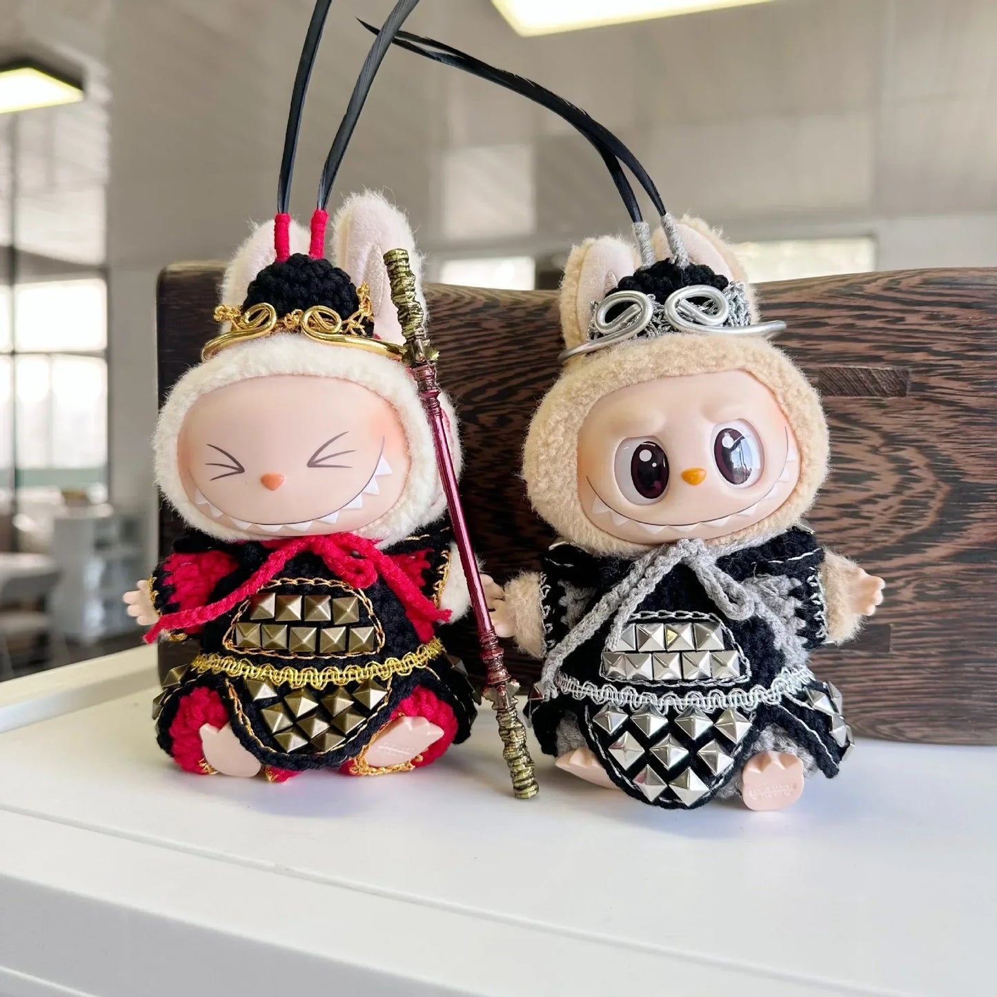 Labubu V1/V2 Doll Accessories Monkey King WuKong/Lion Dance Chinese Style New Year Outfit Clothes Set for 17cm Ropa Labubu