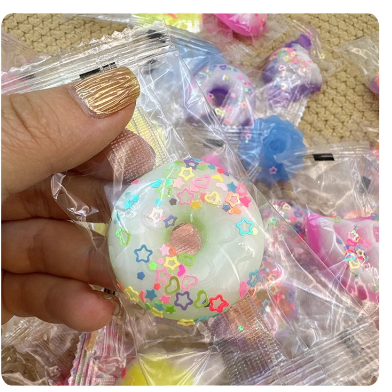 10pcs Mini Taba Squishy Donut Pinch Clidbe Toys Fluffy Cheesecake Biscuit Toast Waffle Ice Cream Fidget Toys Kids Birthday Gifts