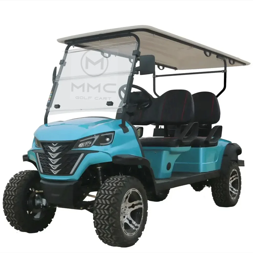 Street Legal Electric Golf Cart 4 Seats 5000W Scooter Go Kart ATV Adult Touring Classic Solar Golf Cart