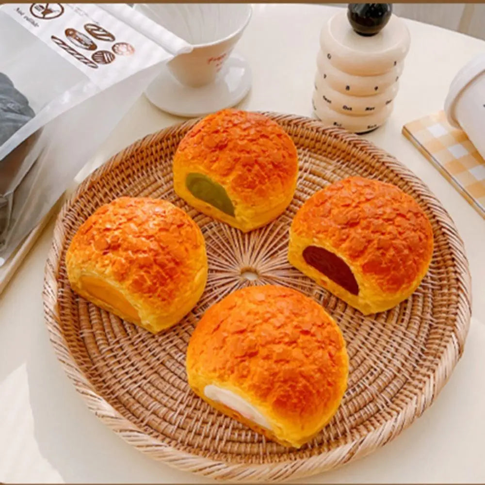 Simulation Bread Toast Squishy Toys Donuts Slow Rising Rebound Squeeze Toy Anti Stress Relief Toys for Kids Adults Desktop Decor