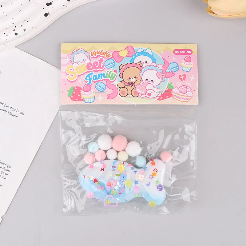 1PC Cute Squishy Toy Kawaii Plush Cake Waffles Donuts Food Slow Rebound Pinch Decompression Toy Stress Release Vent Gift