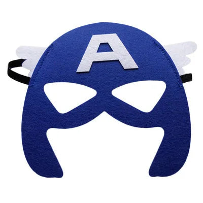Superhero Kids Cosplay Masks Hulk Spiderman Captain America Mask for Boys Girls Birthday Party Halloween Accessory Props