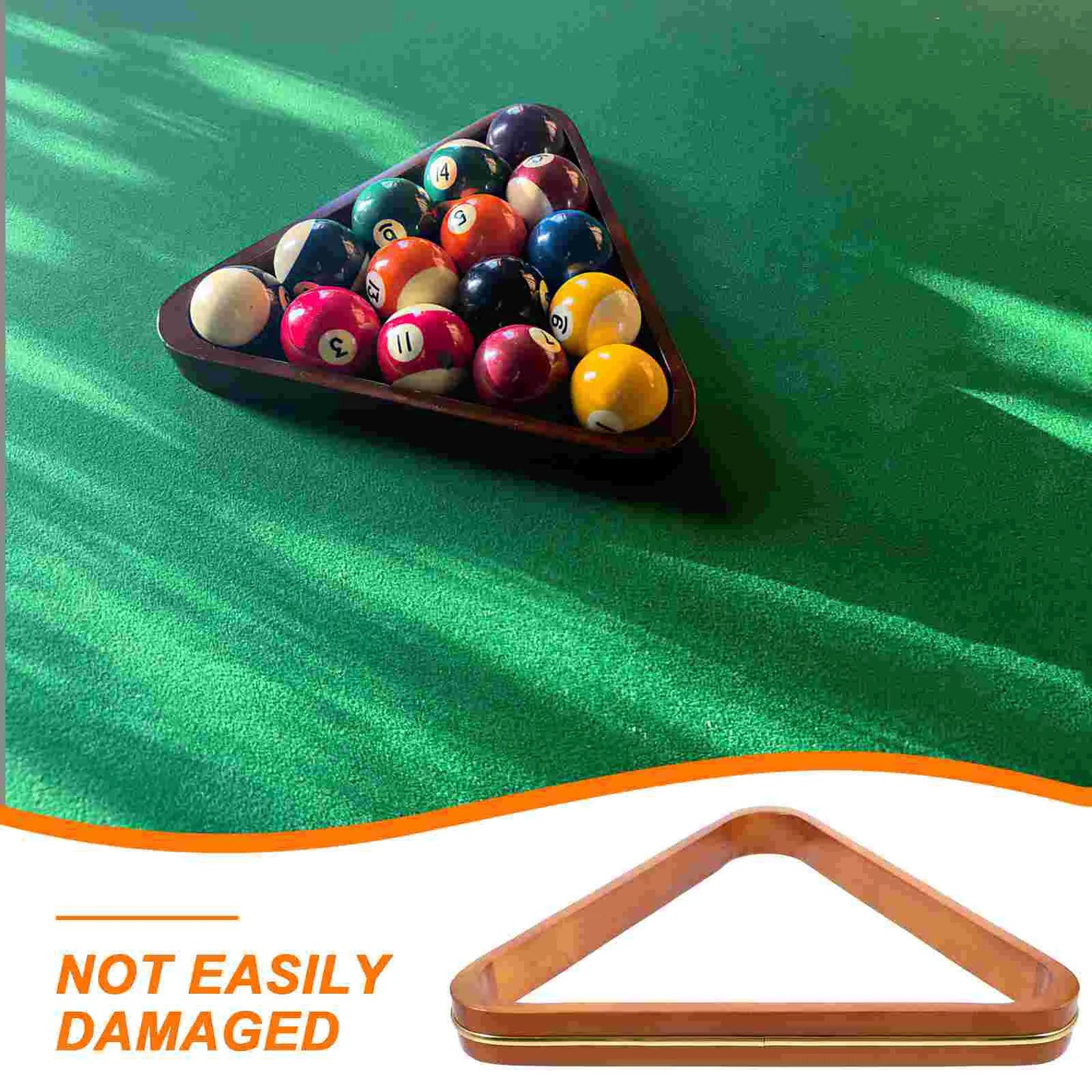 Triangle Frame Billiard Tripod Rack Pool Table Accessories Stand Balls Holder Pine Wood Pool Rack Billiard Triangle Snooker