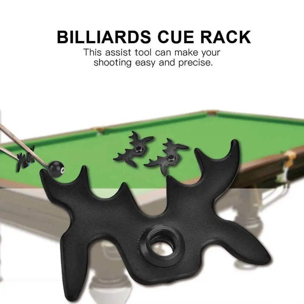 Snooker Billiards Cue Rack Bridge Head Billiards Cross Antlers Rod Holder Accessories Black Moose Head Bridge for Pool Cue