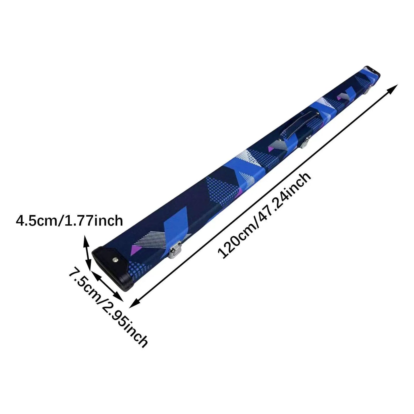 Pool Cue Case PU Billiard Pool Cue Sticks Carrying Case for Training Travel