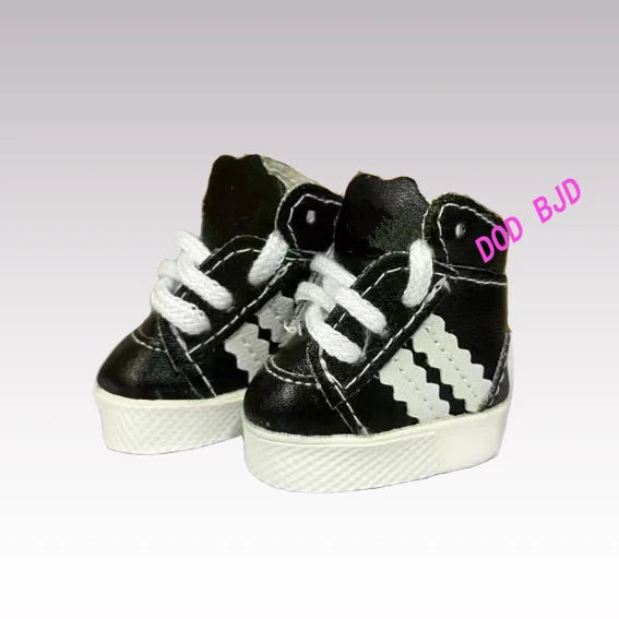 Labubu Shoes (4*1.8cm) Doll Sneakers ,For 17cm Macaron Plush and 15cm EXO Cotton Doll and 1/6 BJD Doll Clothes Shoe Accessoires