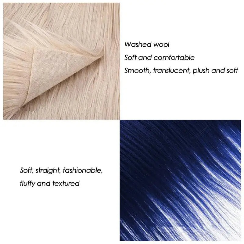 1.5M Faux Furs Costume Diy Apparel Sewing Fluffy Trim Trimming Fabric Home Decoration Sewing Costume Plush Furs Stripe Gift