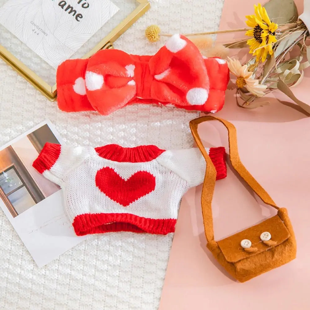 Doll Cloth Accessories LaLafanfan Cafe Clothes Dress Up DIY Clothing Yellow Duck Clothes 30cm Kawaii Plush Clothes Dolls