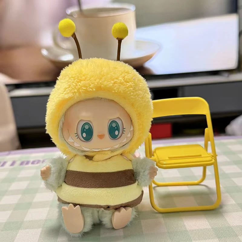 Mini Plush Doll'S Clothes Outfit Accessories for Korea Kpop Exo Labubu V1 V2 Idol Dolls Goose Dinosaur Macaron Clothing Gift