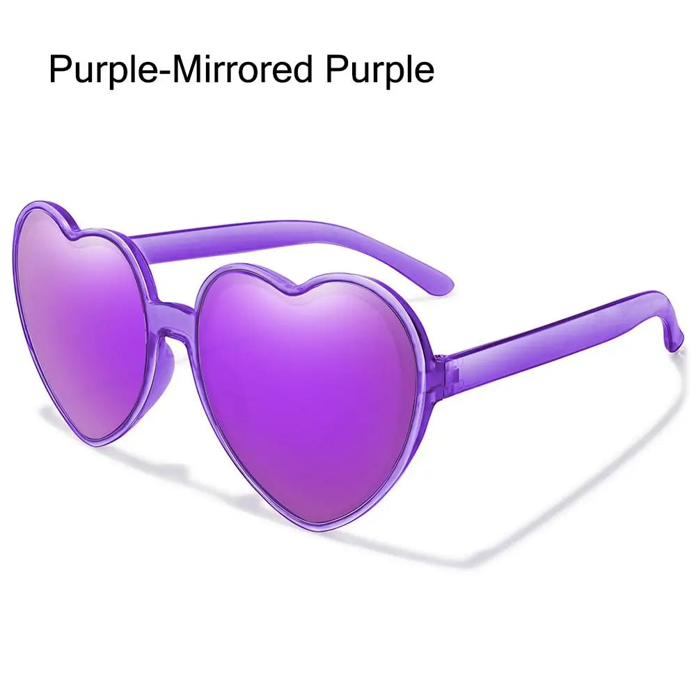 Summer Heart Sunglasses Trendy Heart Shaped Sun Glasses for Women Party Halloween Cosplay Glasses UV400 Protection Eyewear