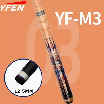 YFEN 58" Carbon Fiber Technology 1/2 Billiard Pool Cue Stick 12.5mm + Extender