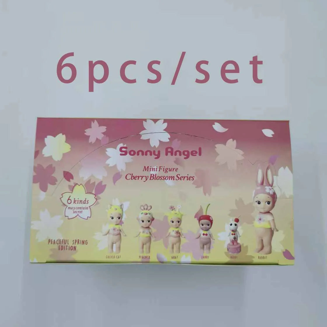 New Sonny Angel Cherry Blossom Series Blind Box Toys Mystery Box Kawaii Lucky Box Cute Doll Decoration Collect Model Couple Gif