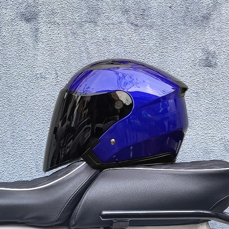 Genuine JieKai Motorcycle Helmet Unisex Scooter Motos Helmets Casco Capacete With Dual Lens