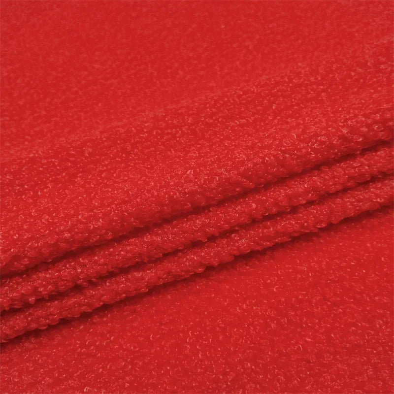 Stretch Fabric Fur Plain by the Meter for Children's Clothes Dolls Sewing Winter Coats White Teddy Hair Plush Cloth Smooth Drape