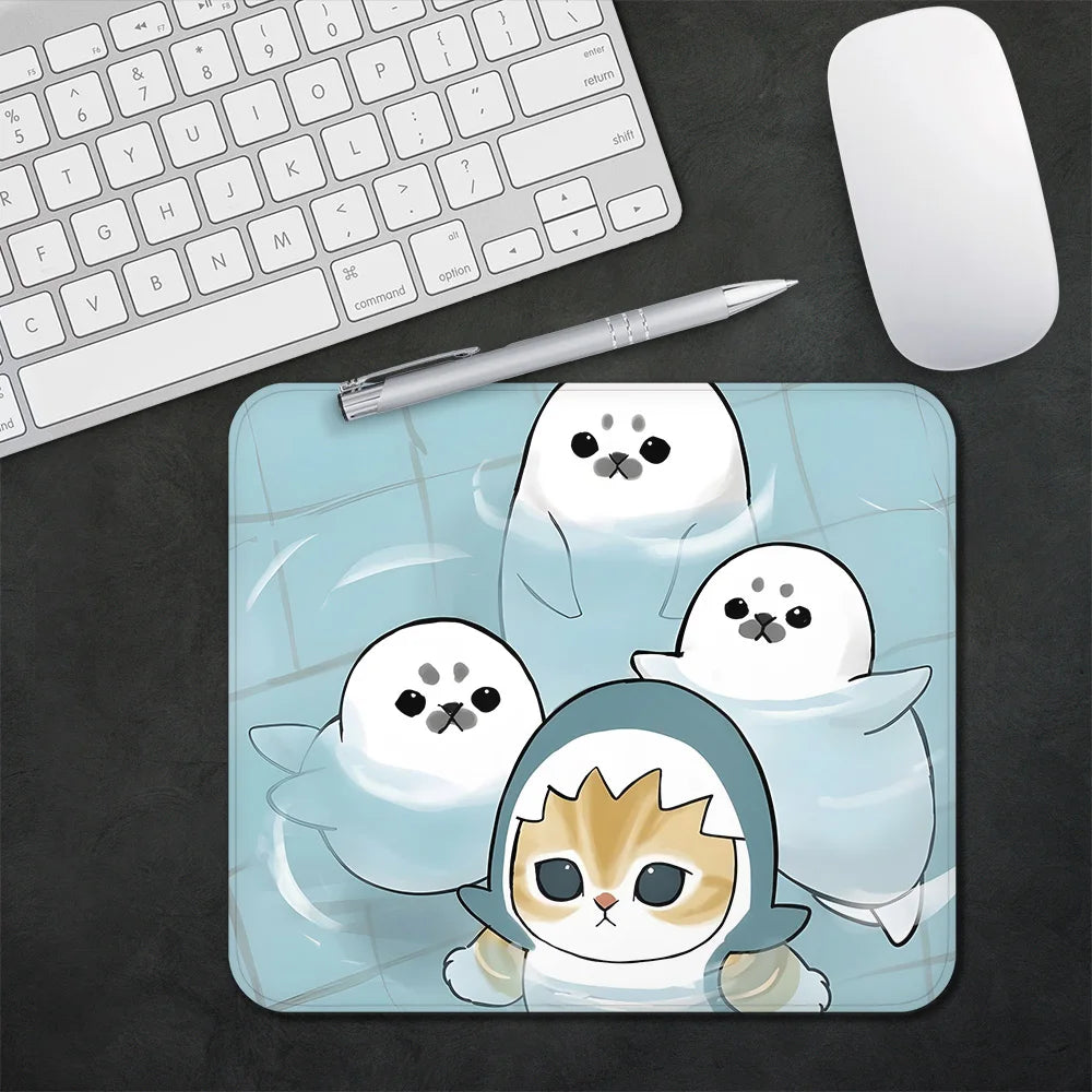 Gaming Mouse Pad XS Small Mousepad for Cute Pusheens Cats PC Gamer Desktop Decoration Office Mouse Mat Deskmat Rug