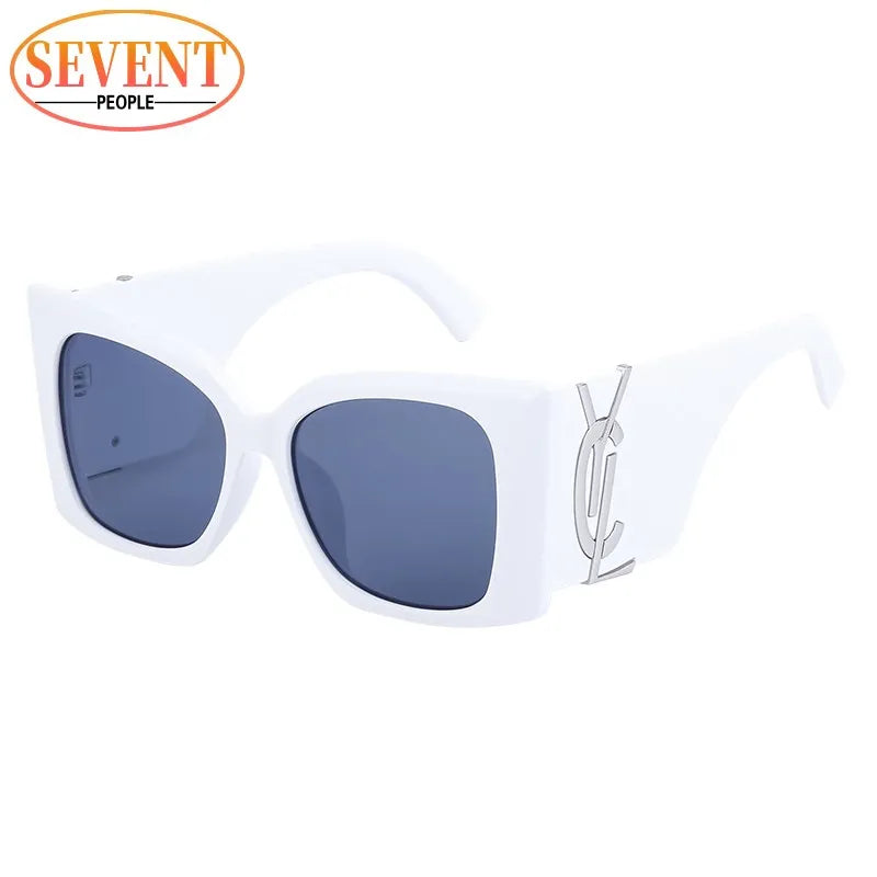 Oversized Cat Eye Sunglasses Women 2025 Luxury Brand Designer Fashion Square Sun Glasses for Female New Trend Big Frame Sunglass