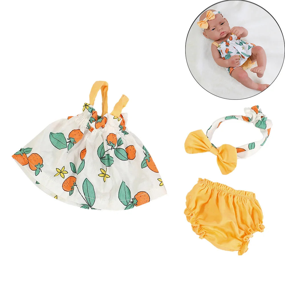 Doll Clothes Dress Jumpsuit Vest for 40cm New Baby Reborn American Doll Baby Girl DIY Clothes Toys for 16 Inch Dolls