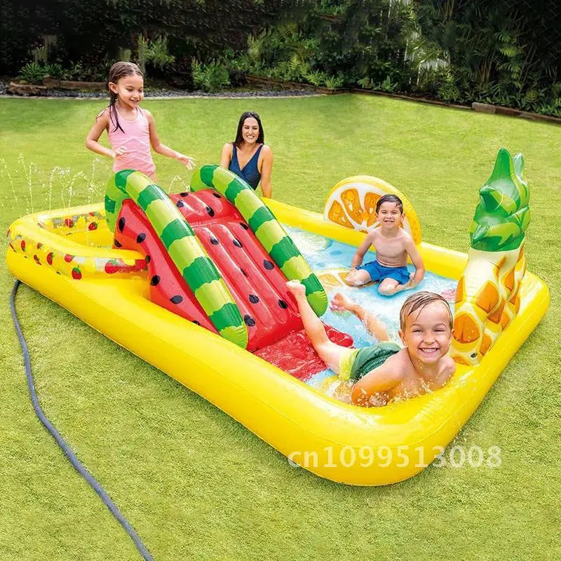 Swimming Children's Inflatable Big Pool Floats Slide Dinosaur Castle Pools Summer Play Piscina Water Toys Games Kids for Baby