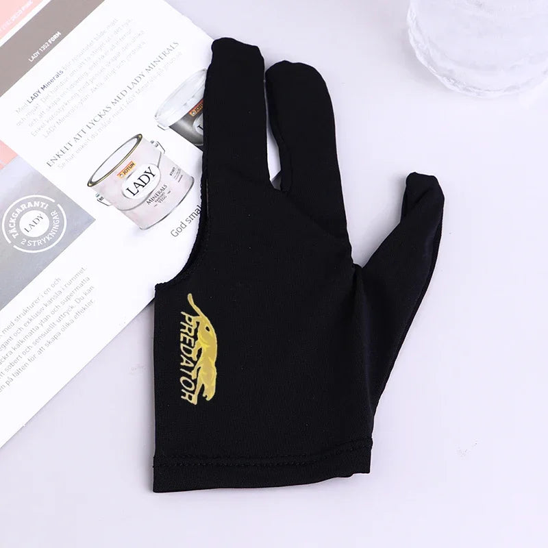 1 PCS High Quality Snooker Billiard Cue Glove Pool Left Hand Open Three Finger Accessory Fitness Accessories for Men and Women