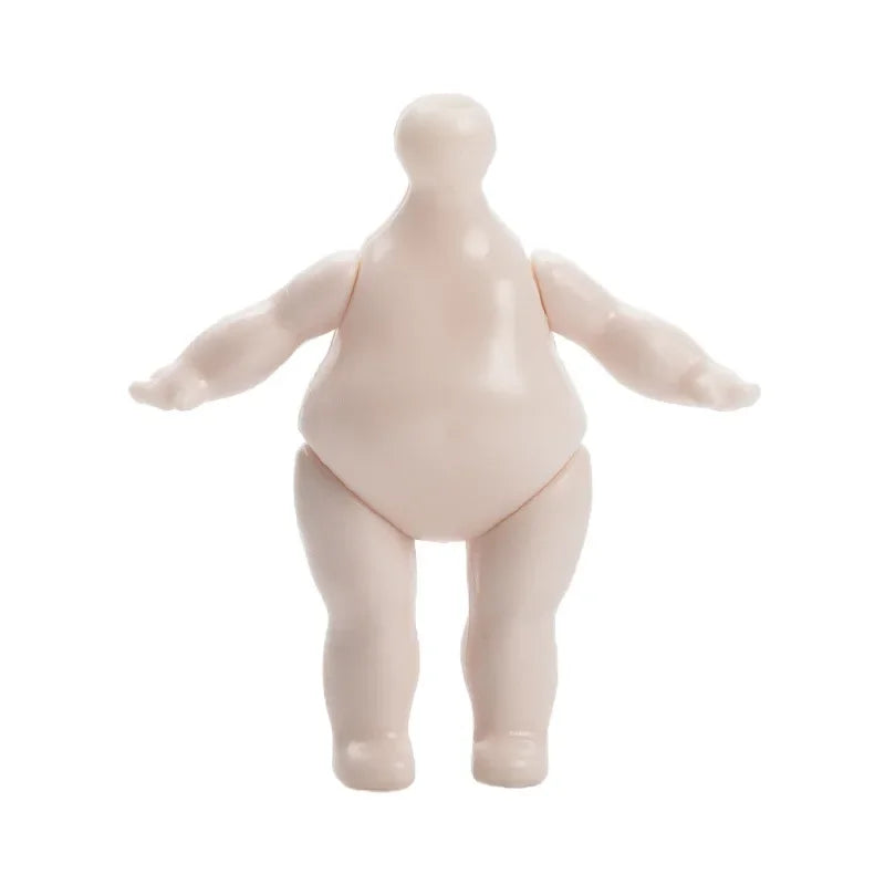 5CM Mini Soft Pottery Doll Body Nude Doll Keychain OB11 Semi-Finished Girl Toy