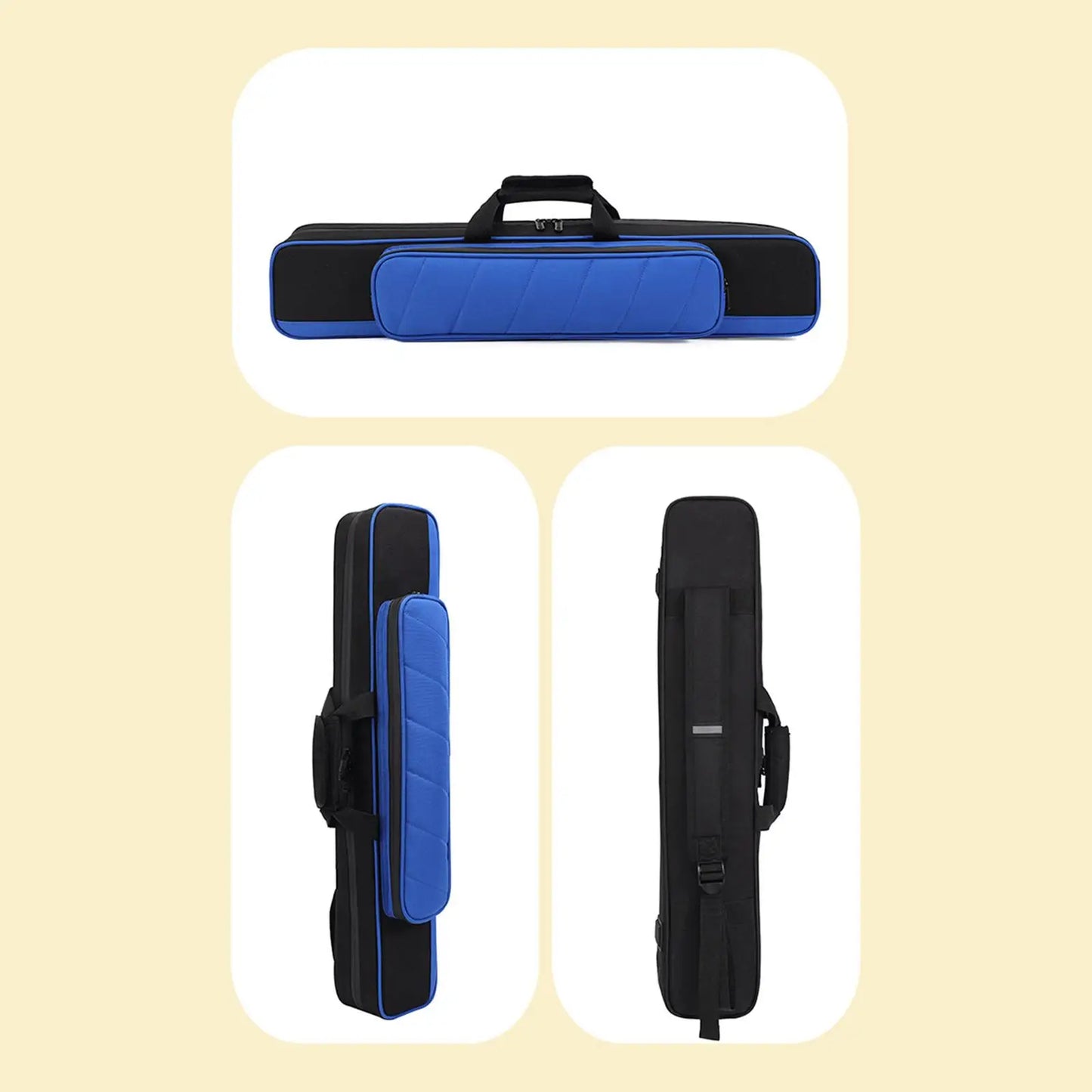 Billiard Cue Case 1/2 Jointed Cue Case Billiard Pool Cue Stick Carrying Case Snooker Cue Billiard Cue Case 1/2 Cue Case Soft