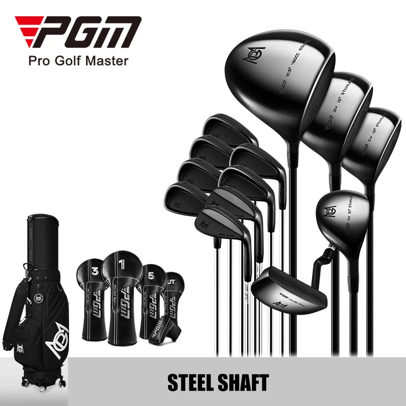 PGM MTG062 Golf Clubs Set Complete Set Right Handed for Men Full 13 Clubs With Wedge Black Golf Club Set