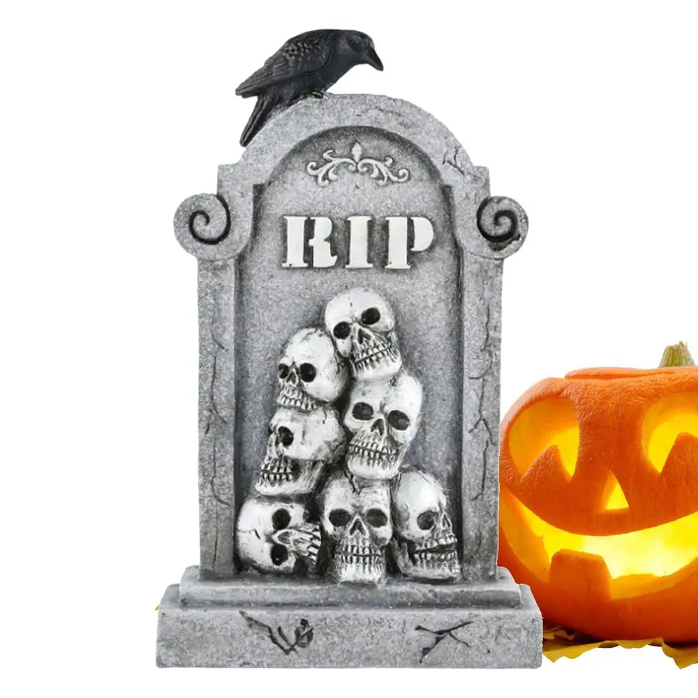 Halloween Graveyard Decorations Tombstones Halloween Decor Scary Gravestones Headstones Props for Crafts Signs Exterior Ground