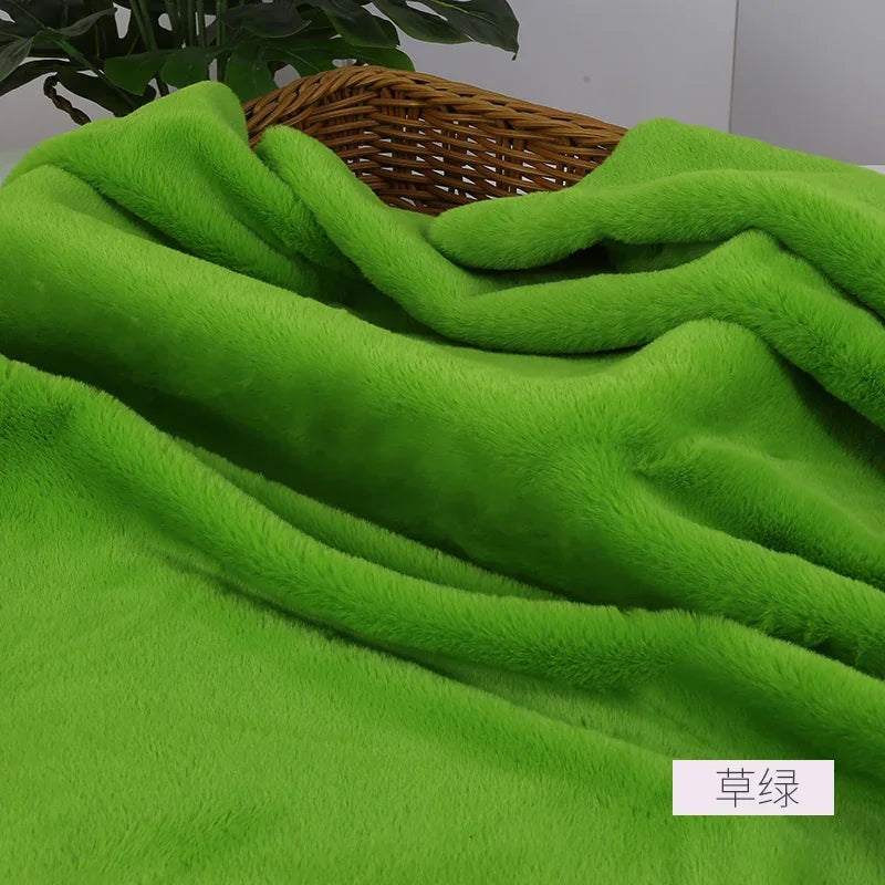 Imitation Rex Rabbit Plush Fabric by Meters for Needlework Clothes Toys Pillowcases Diy Sewing Soft Warm Thick Smooth Fur Cloth