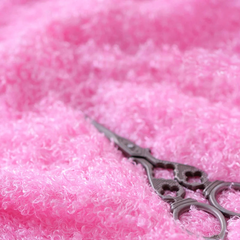 100*160cm Curly Teddy Faux Fur Fabric Furry Fluffy Plush Soft Fleece Fabric Diy Doll Garment Display Background Craft Material