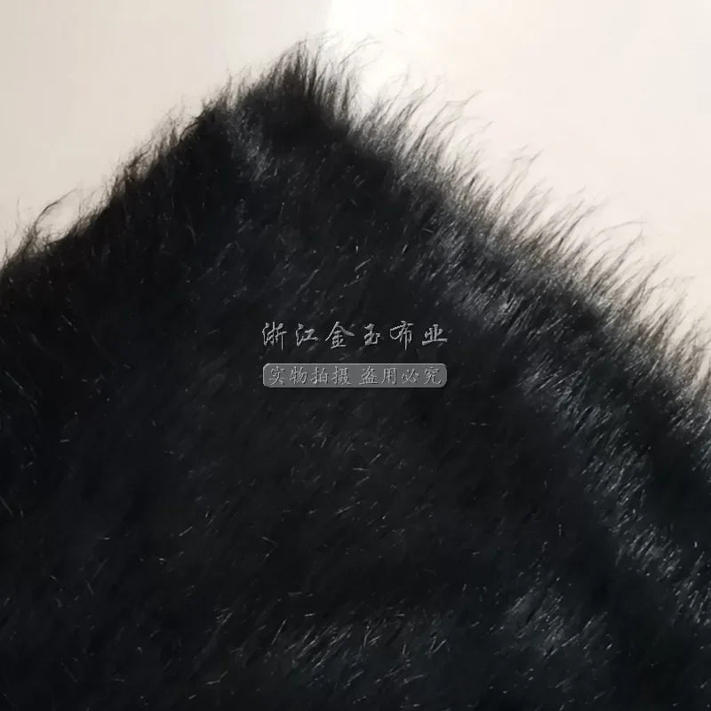White Long Fur Long Hair Plush Fabric Fur by the Meter for Clothes Upholstery Toys Coats Doll Sewing Soft Green Faux Fur Cloth