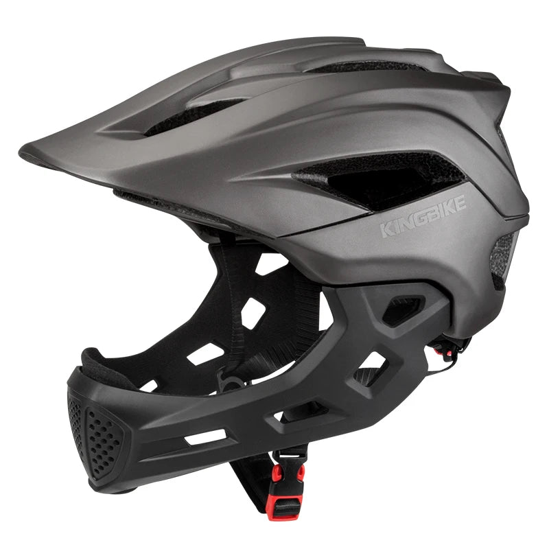 BATFOX Bicycle Helmet for Children Full Face Motocross Helmet MTB Detachable Mountain Bike Helmet Child Moto Cross Helmet