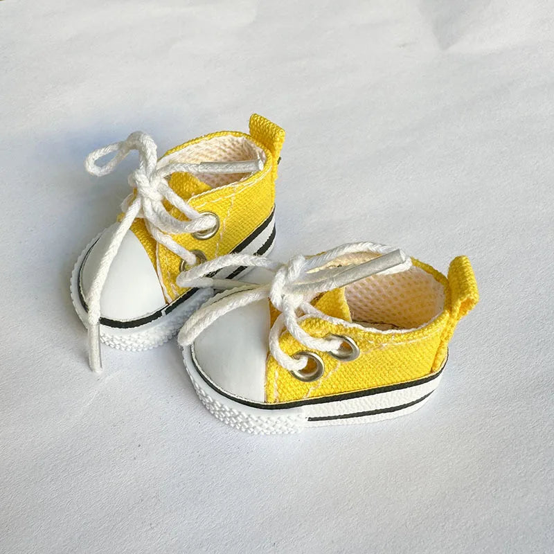 17cm Cute Labubu Leather Shoes Canvas Shoes Sneakers Camera Labubu Doll Shark Accessories Labubu Korea Kpop Exo DIY Girls Gift